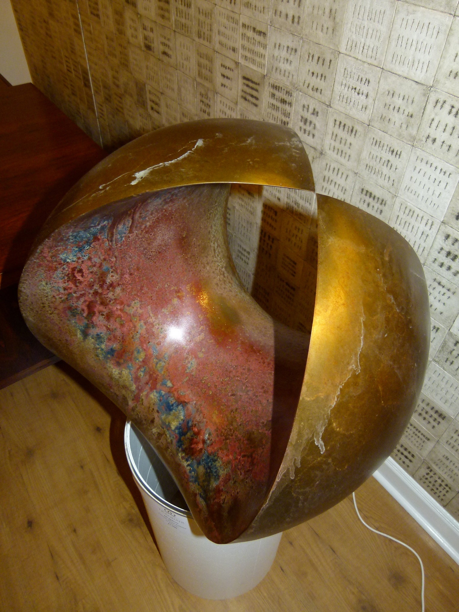 Contemporary Abstract Sculpture, 4D Sphere in Bronze by Samvado For Sale