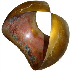 Contemporary Abstract Sculpture, 4D Sphere in Bronze by Samvado