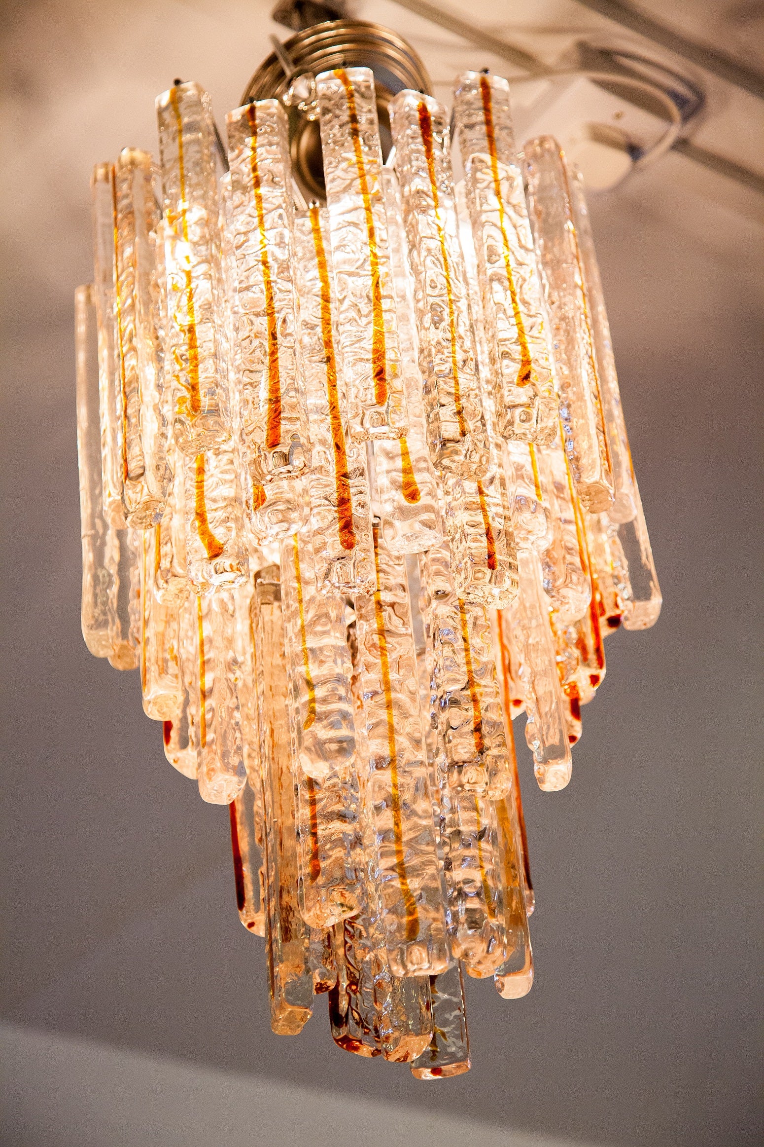 Vintage Murano Chandelier c.1970's Italy For Sale