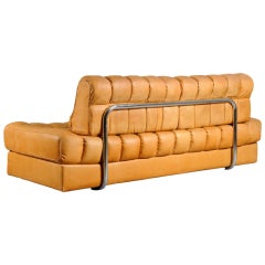 Vintage de Sede sofa bed, butterscotch leather c.1970's