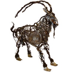Contemporary Sculpture, "Mouli" the Goat by Richard Dawson-Hewitt