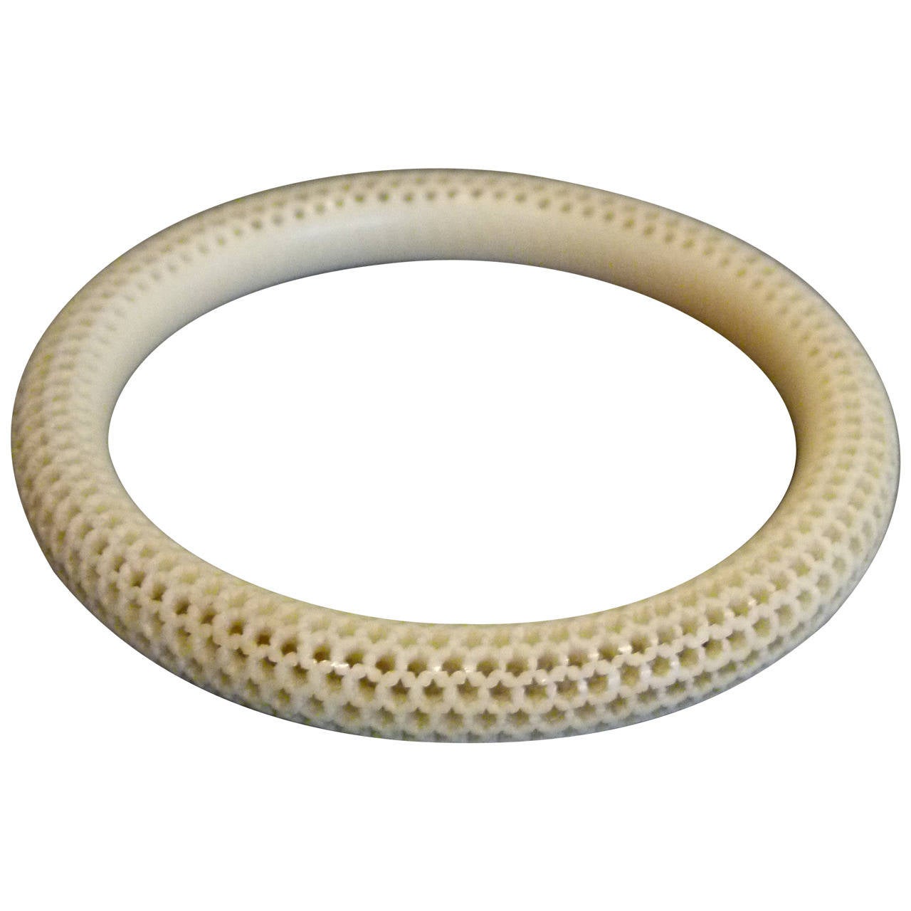 Carved Ivory Bangle For Sale