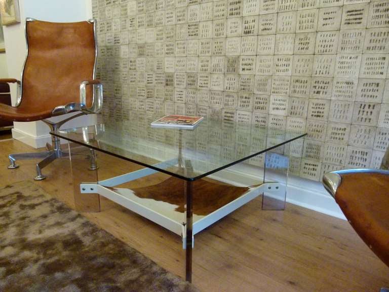 Vintage Lucite Coffee Table, Denmark, circa Late 1960s/Early 1970s
