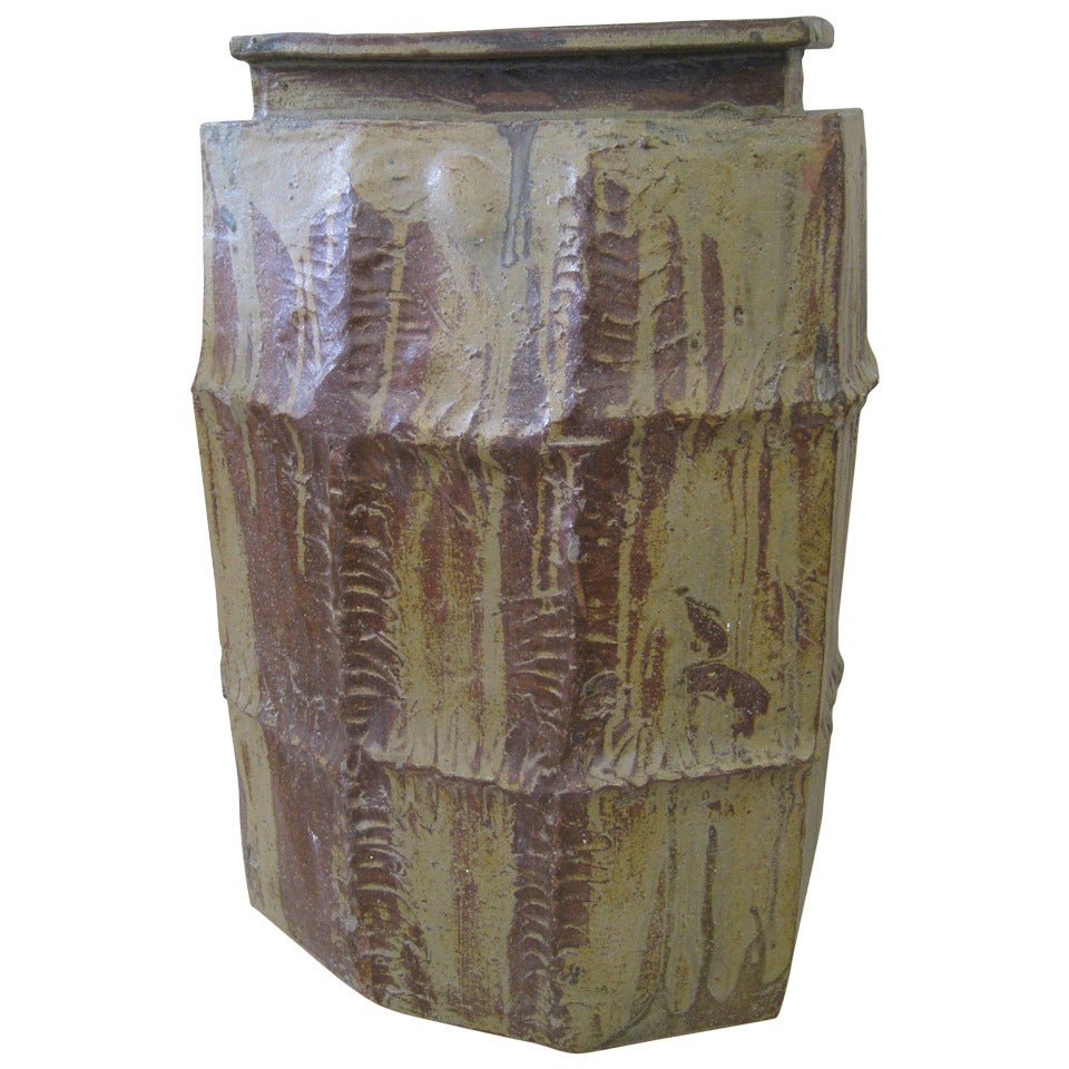 Contemporary Slab Built Vase by Russell Collins For Sale
