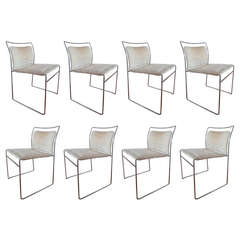 Set of Eight Tulu Dining Chairs Designed by Kazuhide Takahama, circa 1968