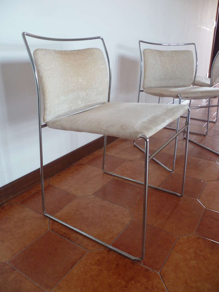Set of Eight Tulu Dining Chairs Designed by Kazuhide Takahama, circa 1968
