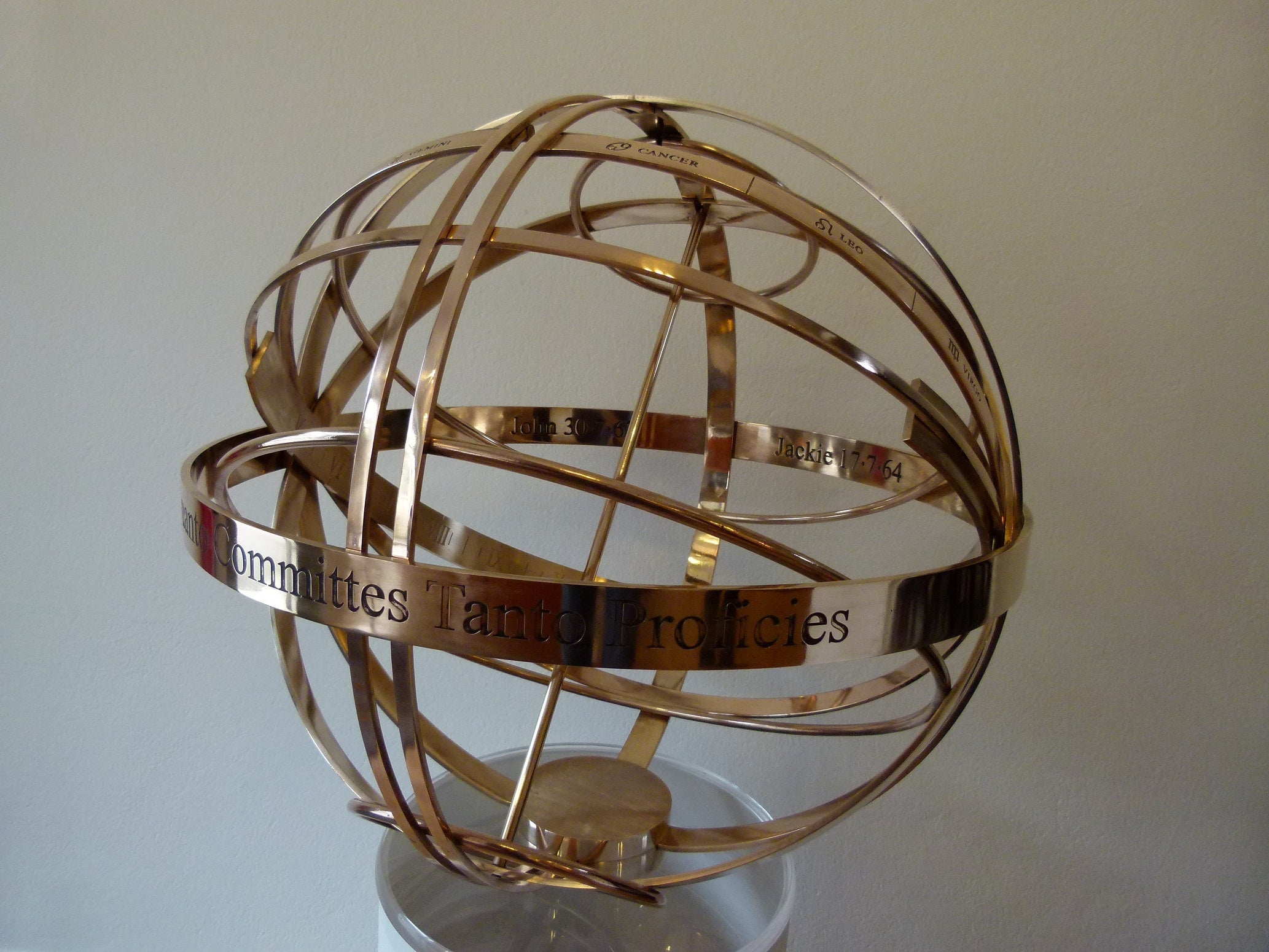 Armillary Sphere in Bronze c.2014 For Sale