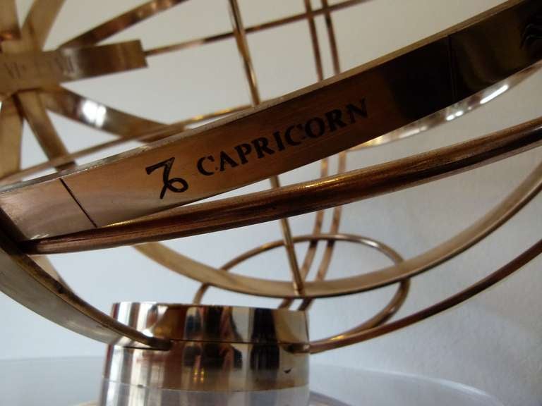 Contemporary Armillary Sphere in Bronze c.2014 For Sale