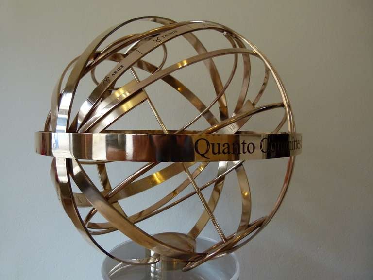 Armillary Sphere in Bronze c.2014 For Sale 1
