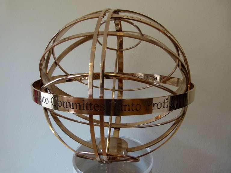 Armillary Sphere in Bronze c.2014 For Sale 2
