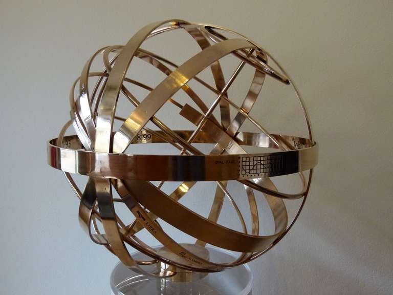 Armillary Sphere in Bronze c.2014 For Sale 3