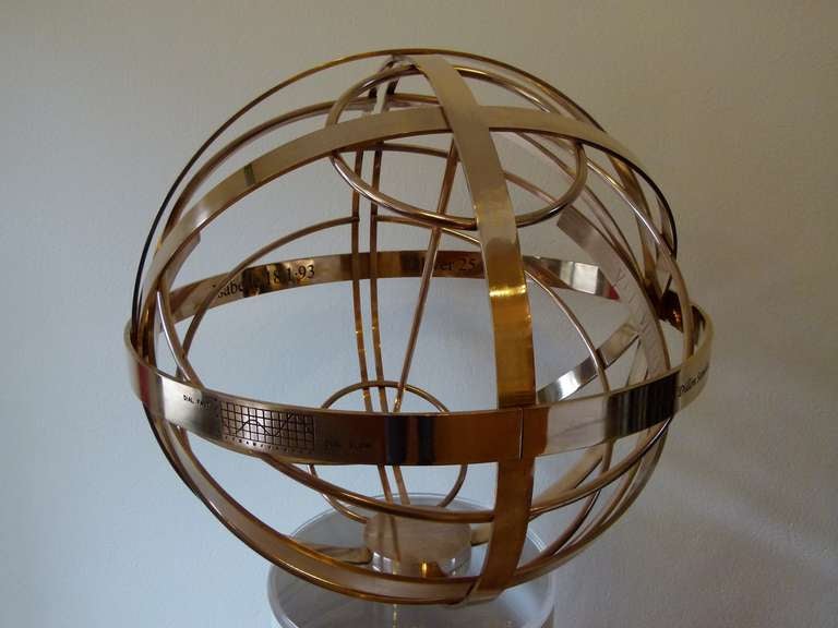 Armillary Sphere in Bronze c.2014 For Sale 4