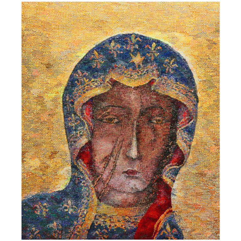 Madonna Tapestry by Beata Rosiak For Sale
