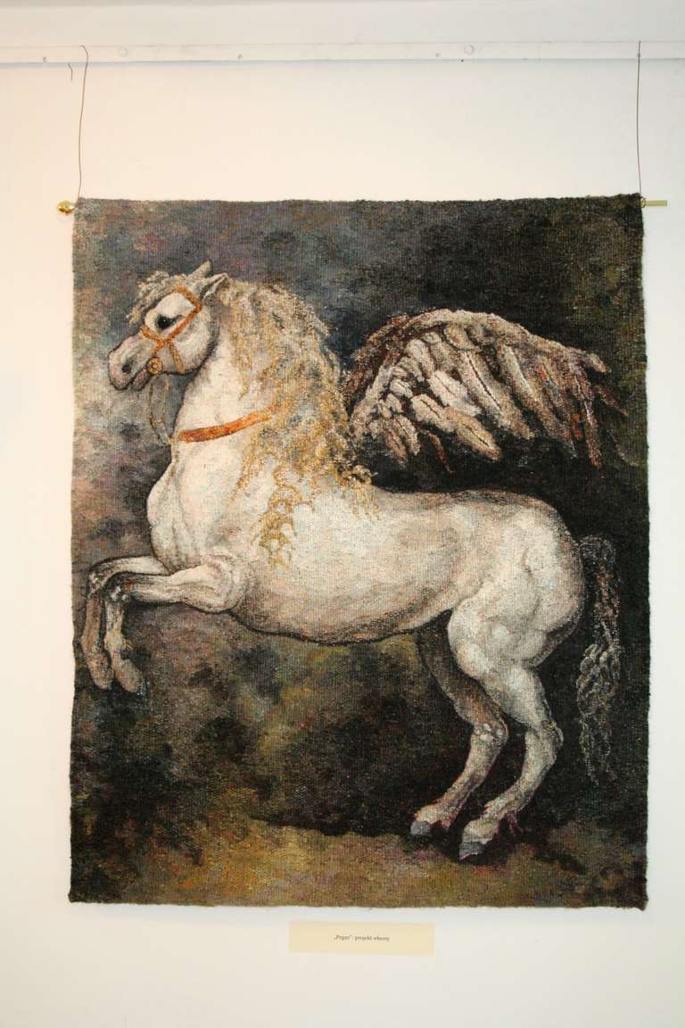 Pegasus tapestry by Beata Rosiak.