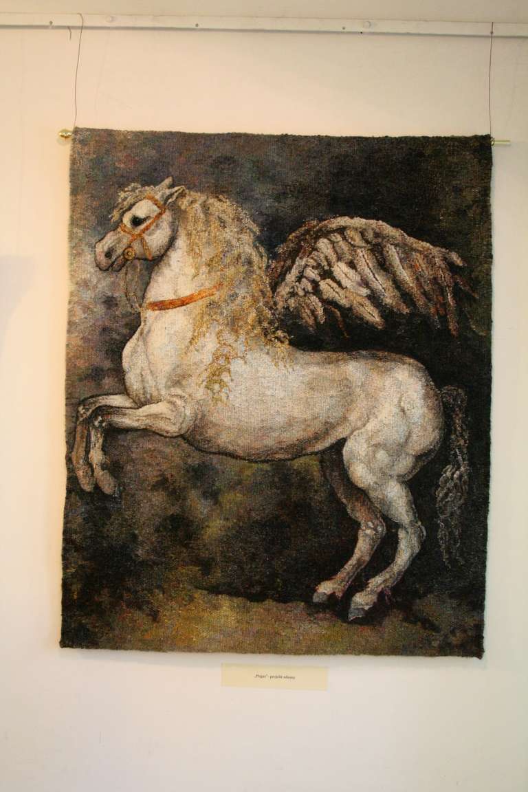 Pegasus tapestry by Beata Rosiak For Sale 1