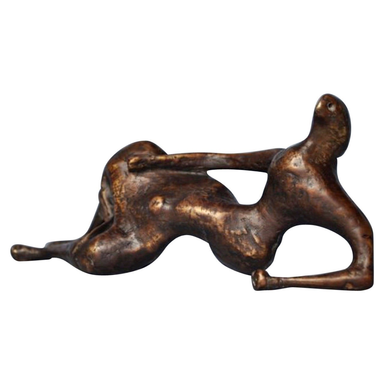 Henry Moore Bronze, Draped Reclining Figure, circa 1956 For Sale
