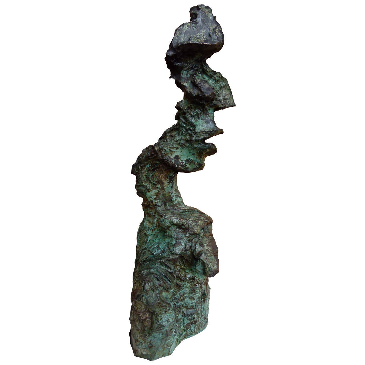 Abstract figurative Bronze by the British painter / sculptor Alan John c.1978 For Sale