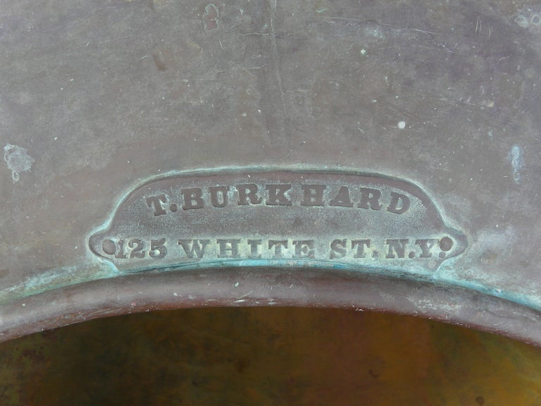 19th Century Pair Huge Antique Copper Vessels - Industrial Planters For Sale