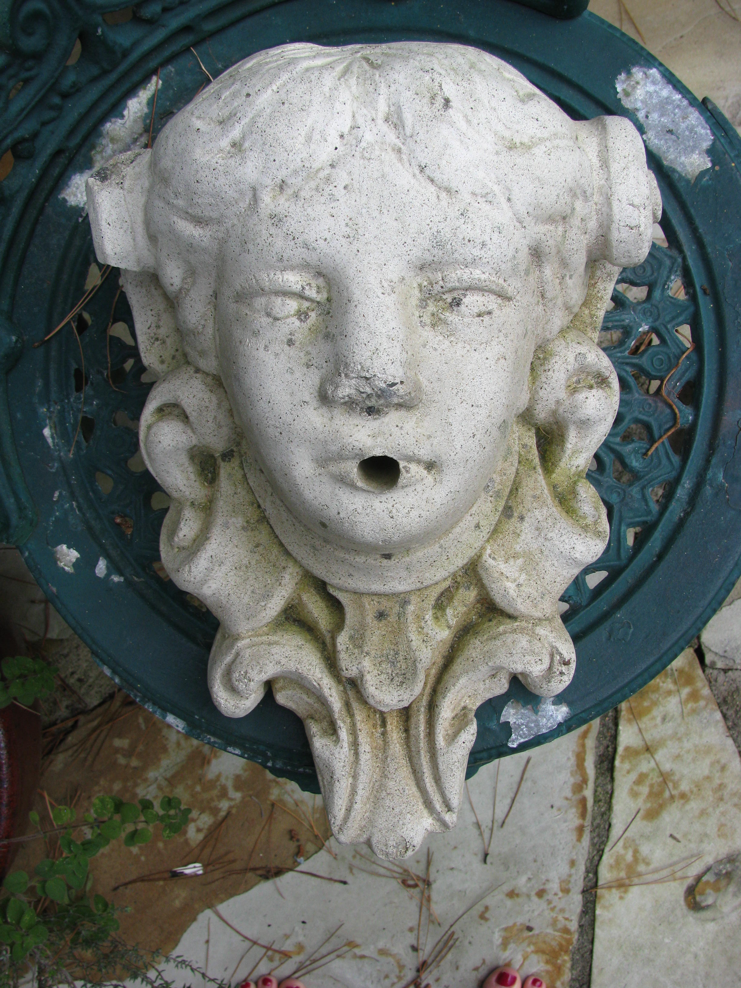 Vintage Victorian Fountain  Spitter Architectural Element For Sale
