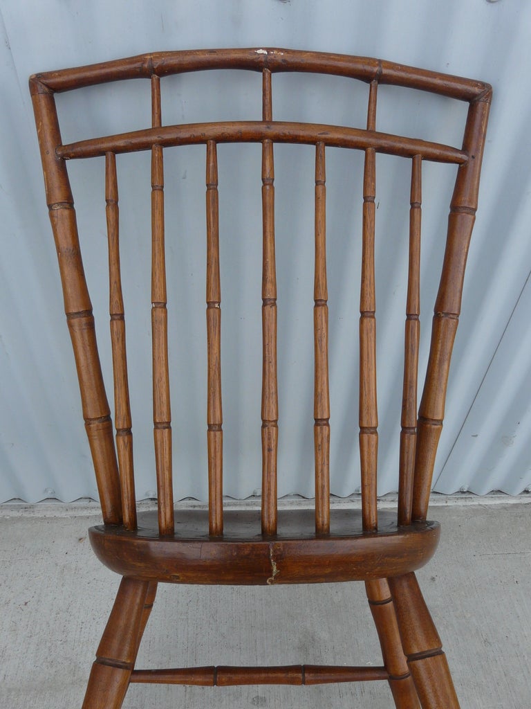 Pair Early American Birdcage Windsor Chairs For Sale 3