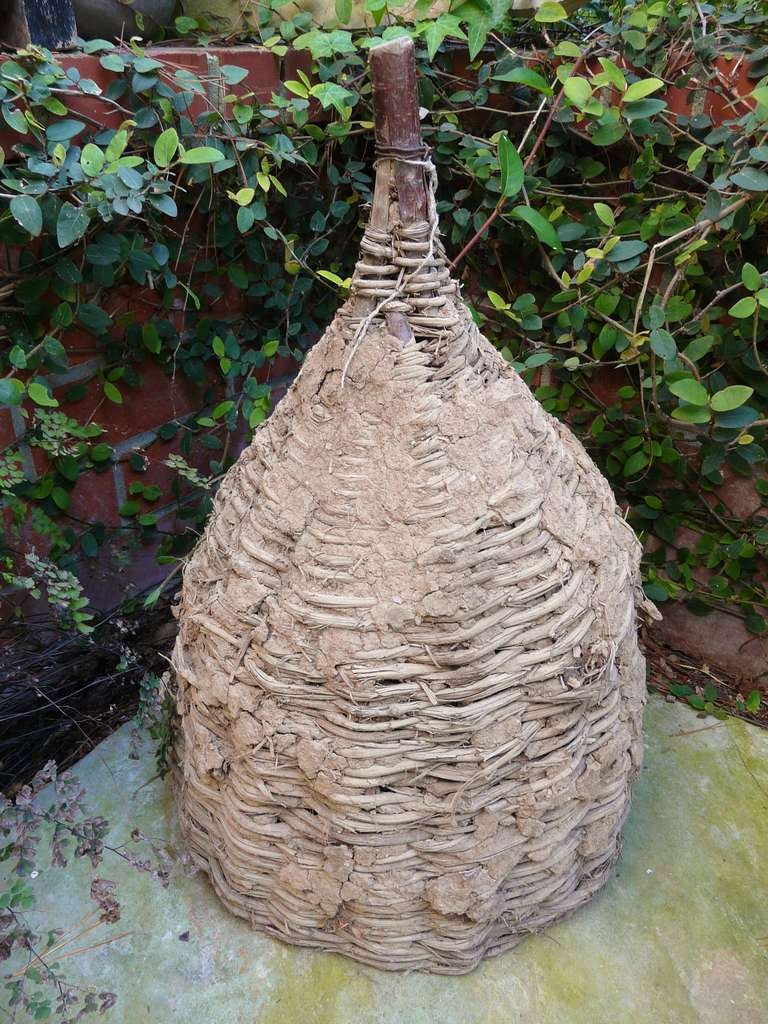 20th Century Exceptional Huge Antique Bee Skep Hive Provence France For Sale