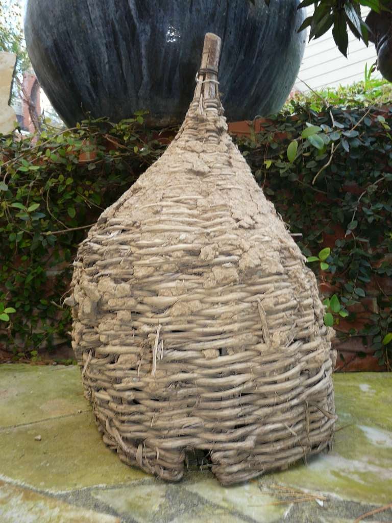 Exceptional Huge Antique Bee Skep Hive Provence France In Excellent Condition For Sale In South Coast, CA
