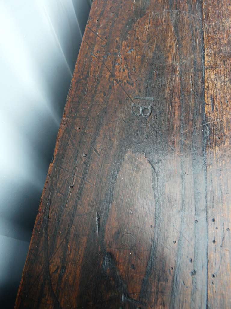 Antique Carriage House Chest Hand Tooled English Oak 19th c Wonderful Size For Sale 2