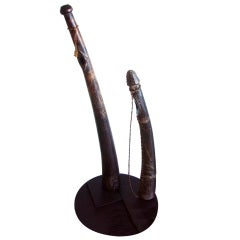 Exceptional  Antique Dogon Ceremonial Horns