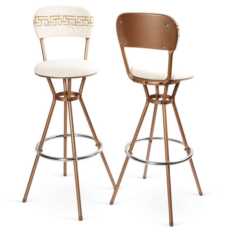 20th Century Vintage Bar Stools, S/4 For Sale