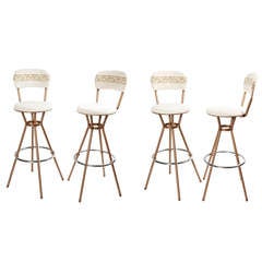 Vintage Bar Stools, S/4