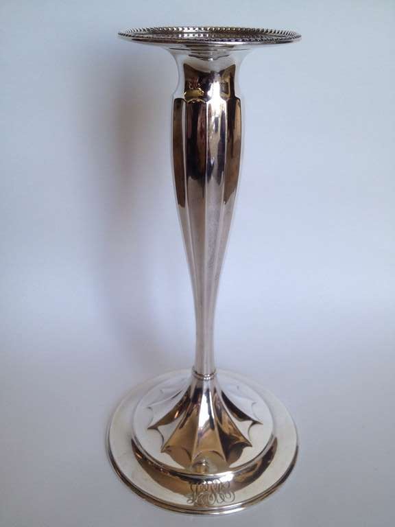 American Tiffany & Co. New York Sterling Suite of Four Candlesticks circa 1920