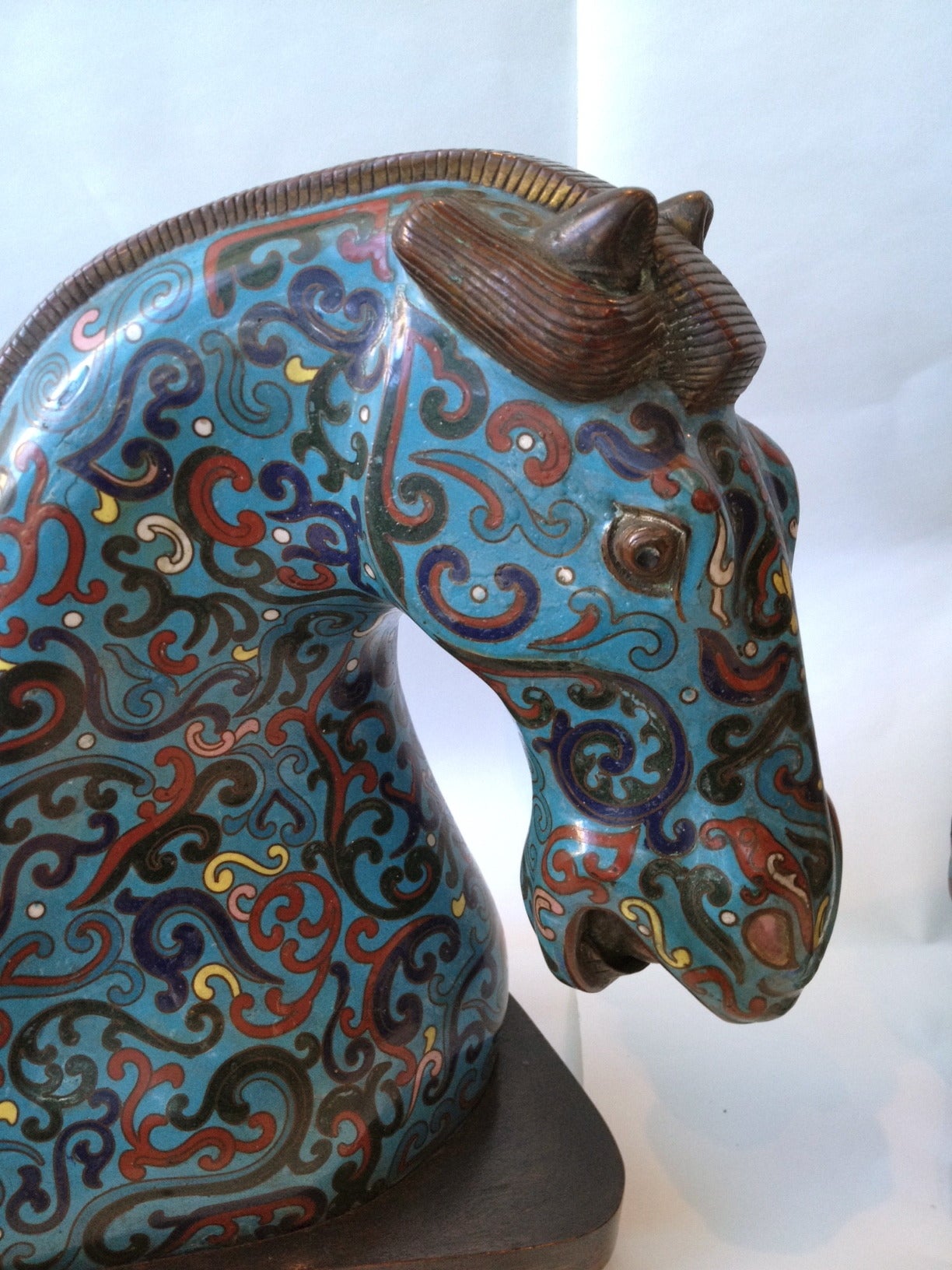 cloisonne horse statue