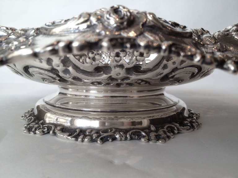 American Very Large Pair of Tiffany Sterling Silver Garniture circa 1900