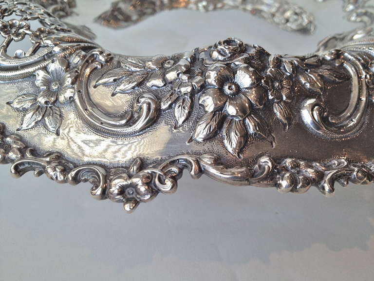 20th Century Very Large Pair of Tiffany Sterling Silver Garniture circa 1900