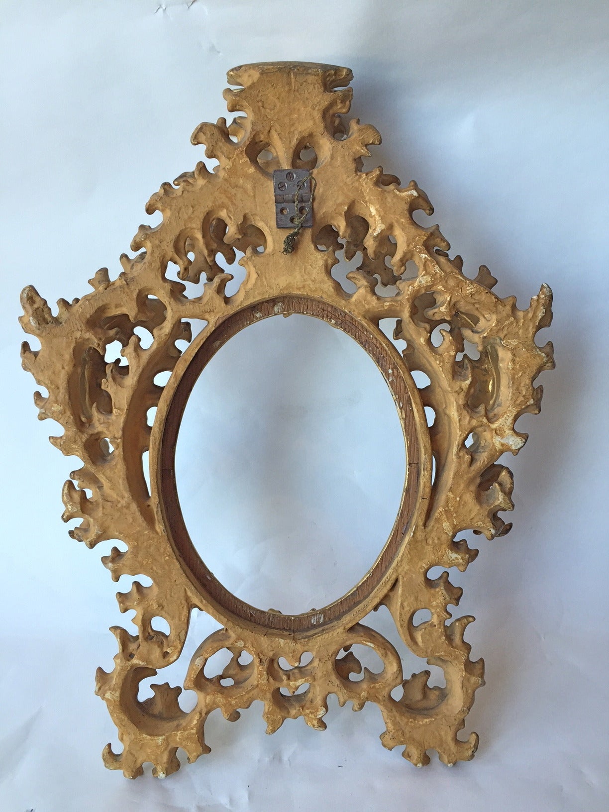 Small florentine water gilt carved Rococo style frame. You will never see a better example than this little gem.
Sight dimension just under 7