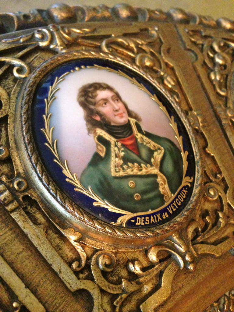 19th Century Vienna Porcelain Portrait Table Napoleon and Family 1860 Signed