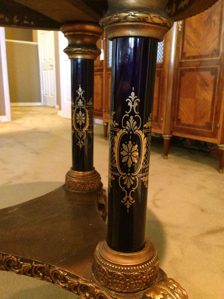 Vienna Porcelain Portrait Table Napoleon and Family 1860 Signed 3
