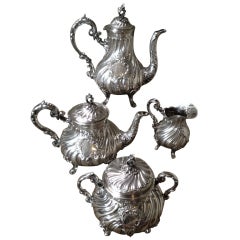 Fine 19th Century French Silver Tea Set
