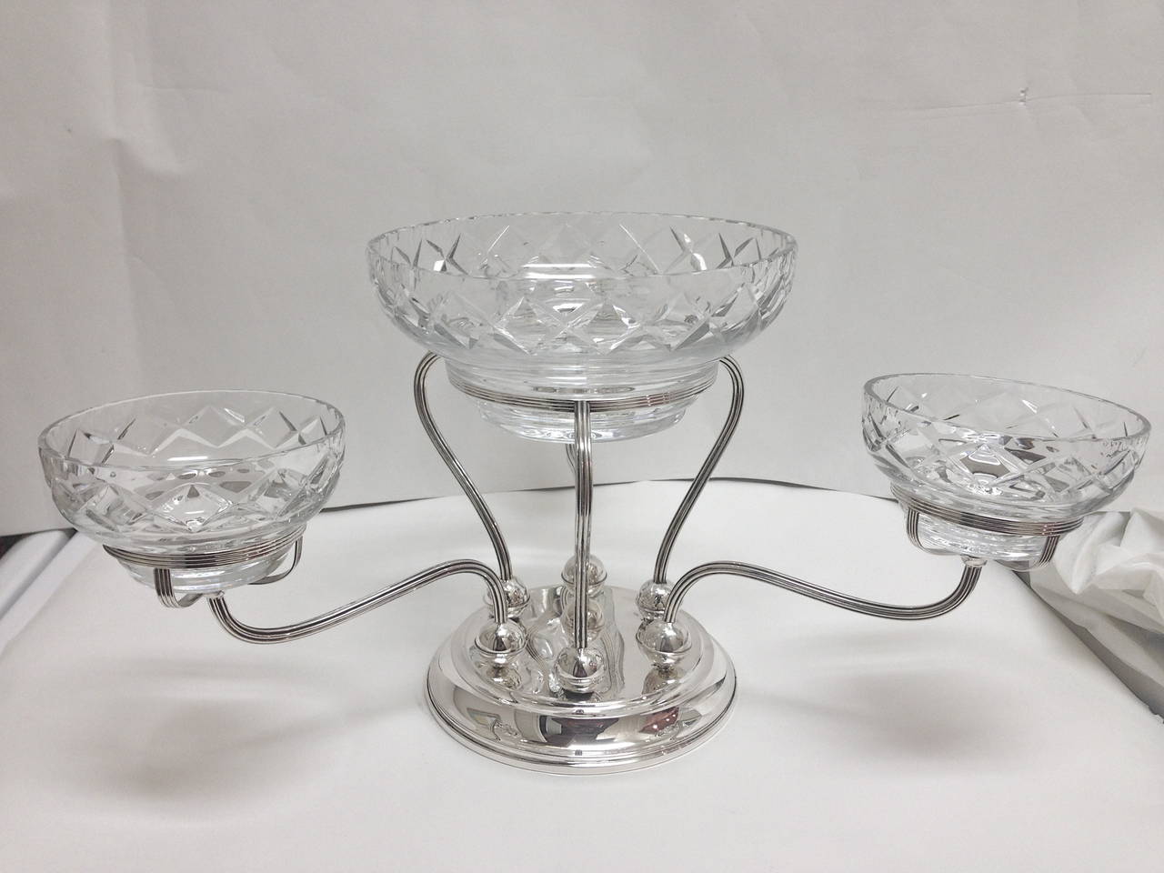Sterling Gorham Epergne Mid-Century Modern, circa 1950