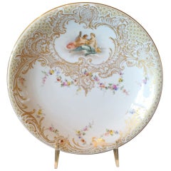 Meissen Hand Painted Cabinet Plate Nudes ca. 1900