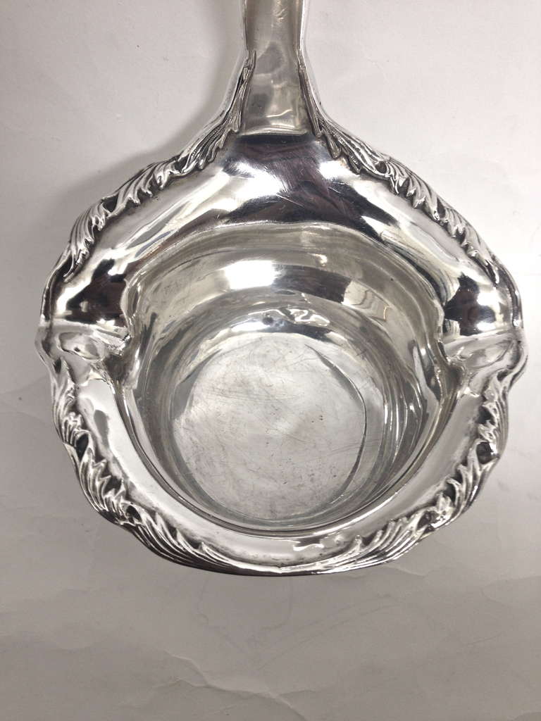 Tiffany Sterling Silver Ladle Chrysanthemum Pattern circa 1900 In Excellent Condition In Redding, CA
