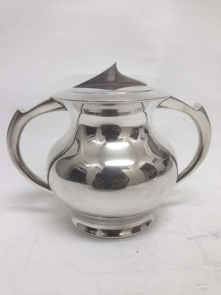 Mid-20th Century Mid Century Modern Silver Plated Tea Set, circa 1960