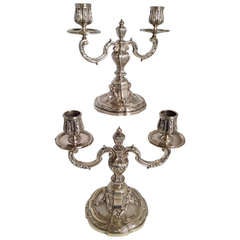 French Sterling Candelabra by A. Aucoc c. 1880