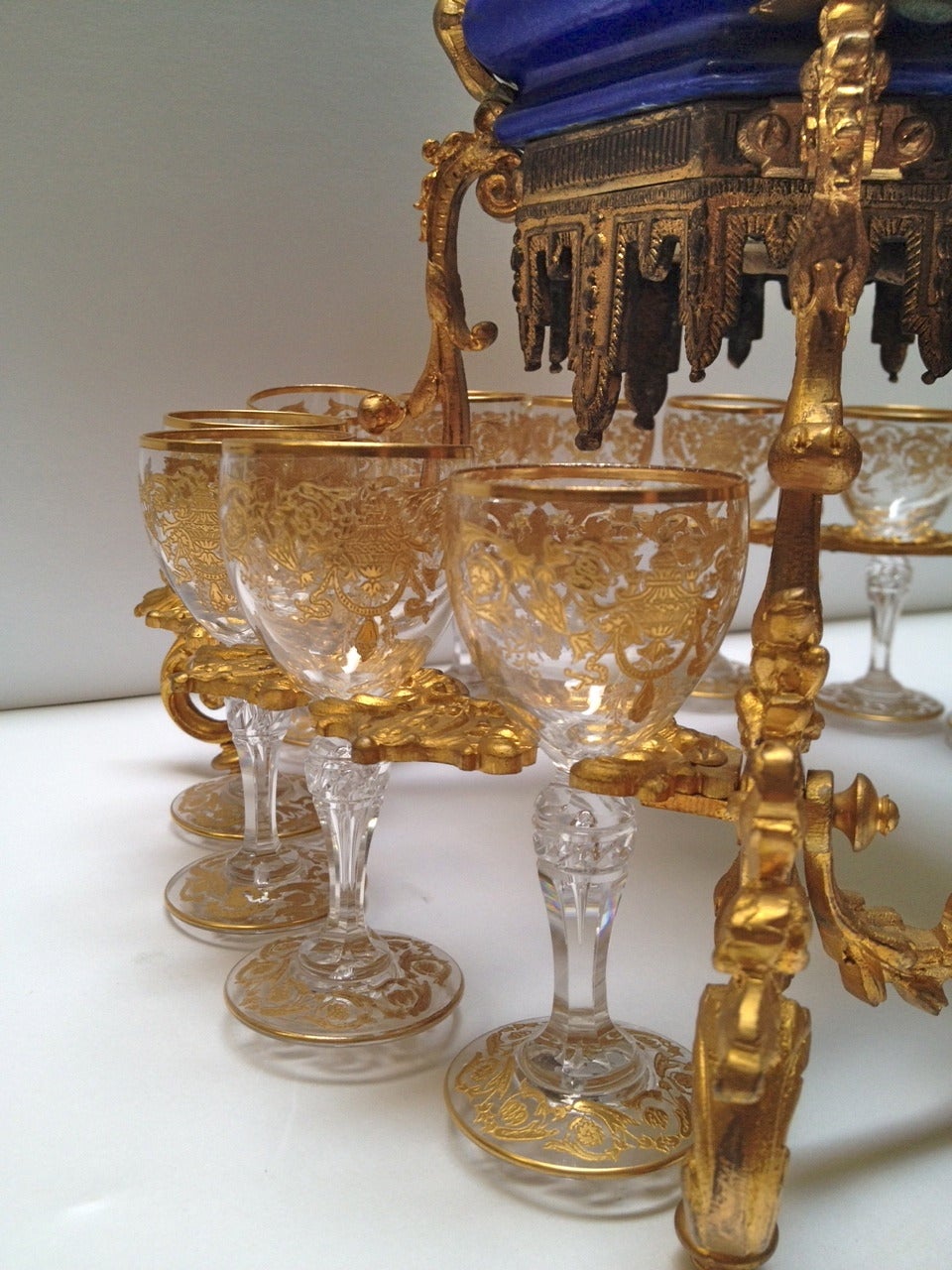 French Extremely Rare Paris Porcelain and Gilt Bronze Tantalus, 19th Century
