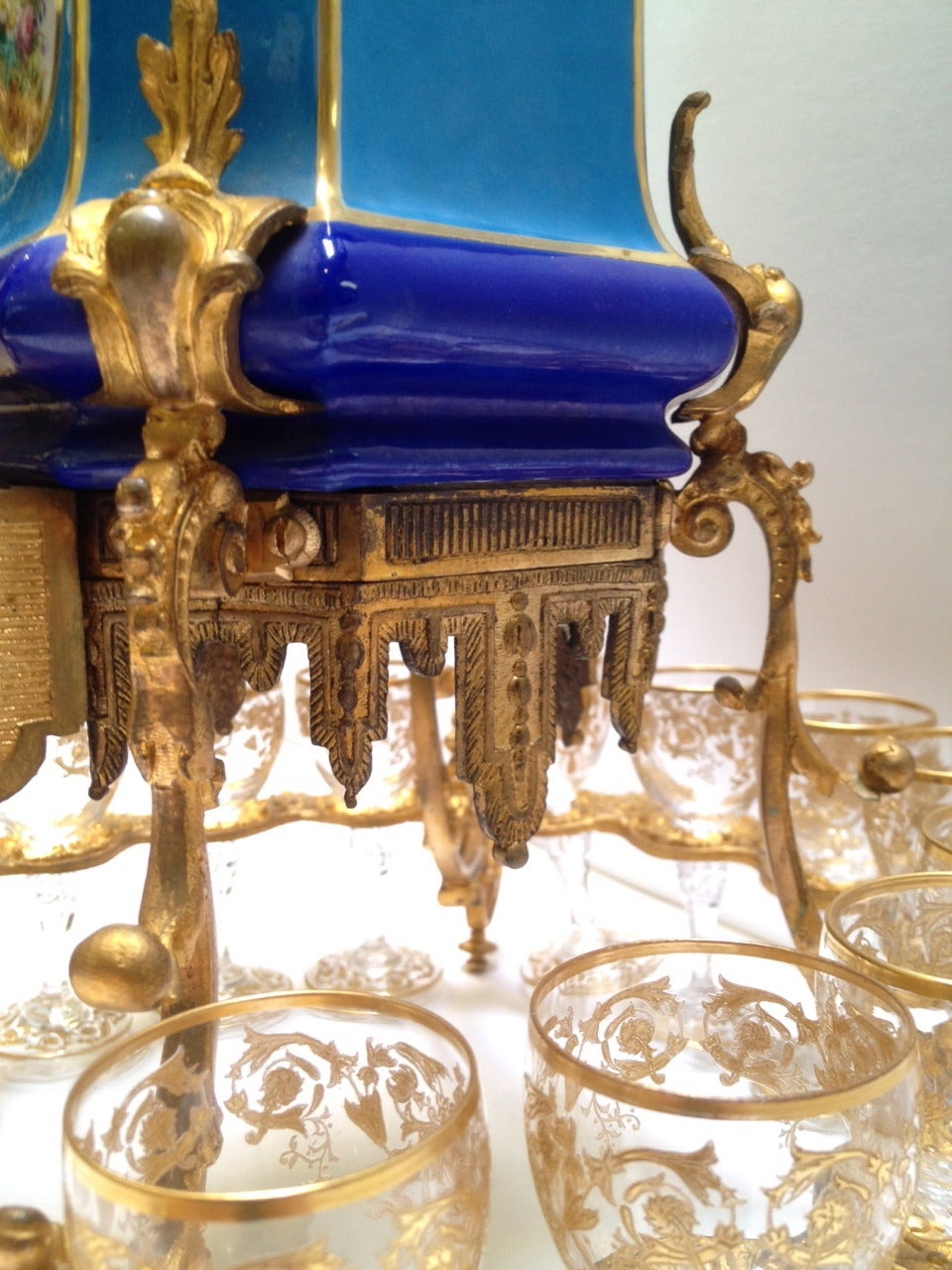 Extremely Rare Paris Porcelain and Gilt Bronze Tantalus, 19th Century