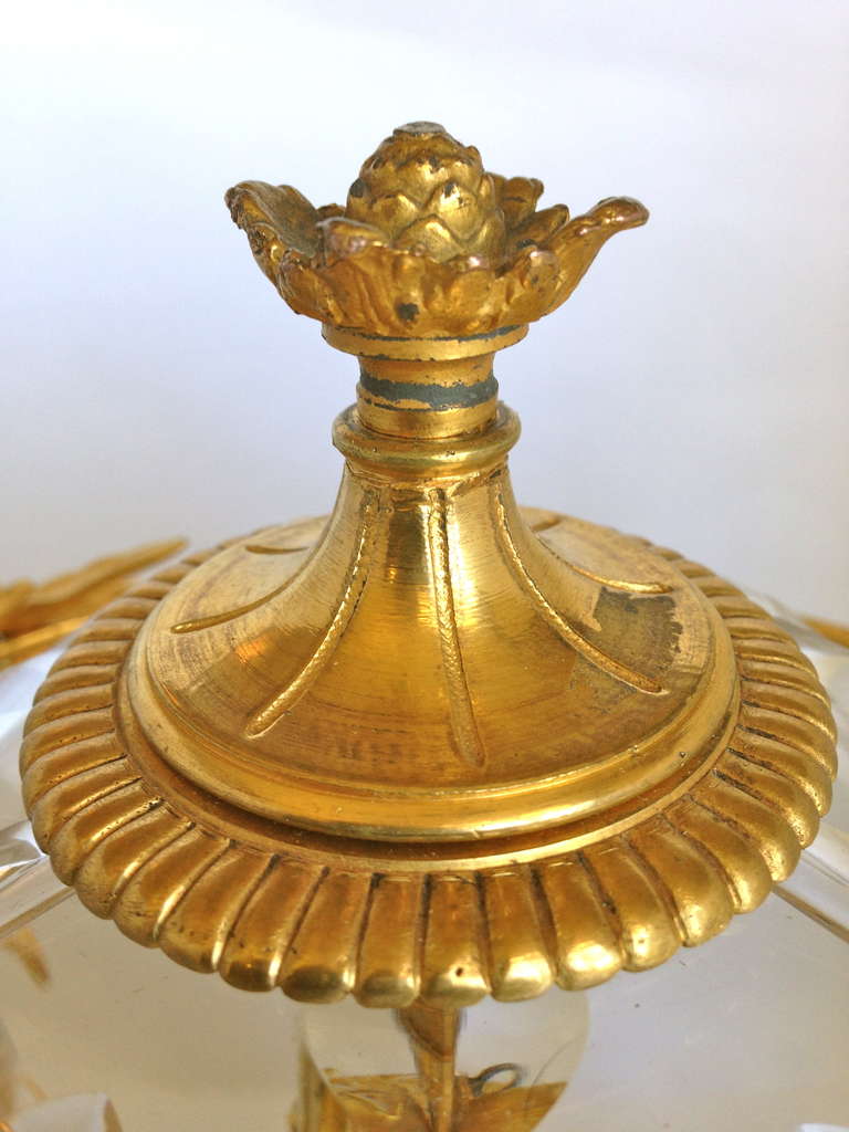 Highly Rare and Unusual Mechanicle Gilt Bronze and Crystal Tantalus19thc. 4