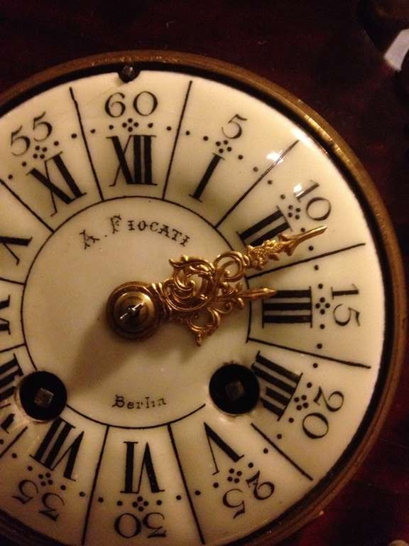 Elegant Miniature Grandfather Shell Clock France c. 1880 4