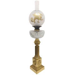 French Empire Period Oil Lamp of Fine Quality and Form c. 1870