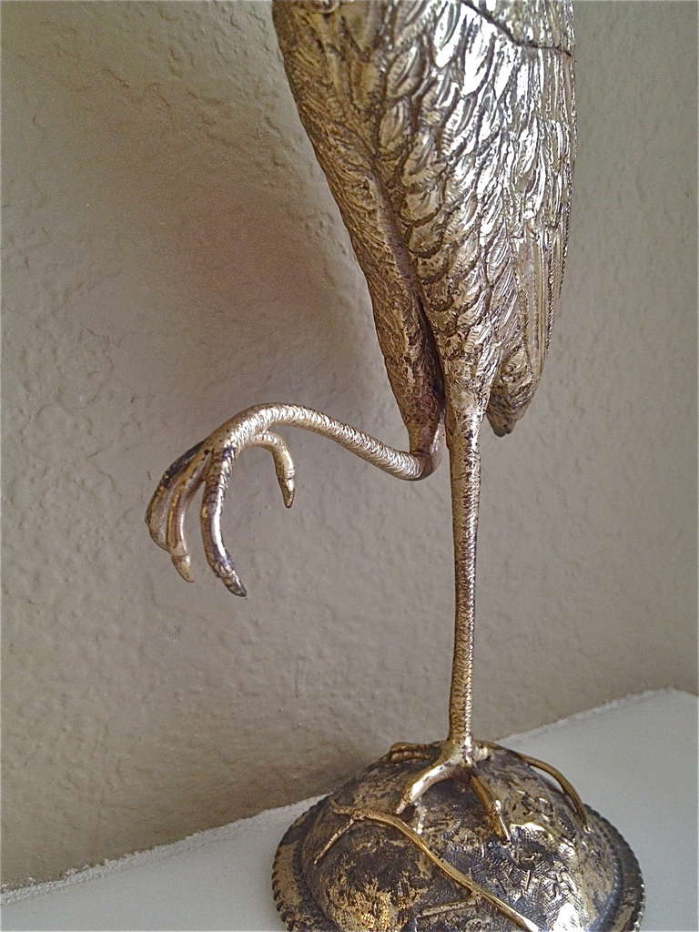 Exceptional Dutch Silver, Bird Form Spice Box, Fully Marked In Excellent Condition In Redding, CA
