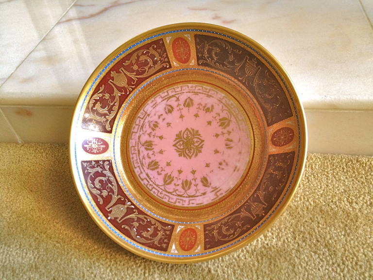 Austrian Royal Vienna Covered Can and Saucer with Mythological Subject, 19th Century